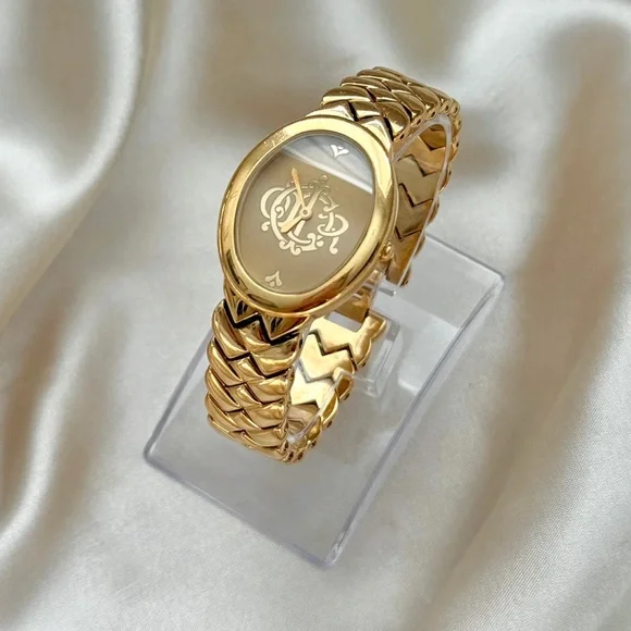 AUTHENTIC VINTAGE DIOR GOLD WATCH RARE CHRISTIAN DIOR Octagon Watches 25.154 Gold Plated/Gold  main image 4